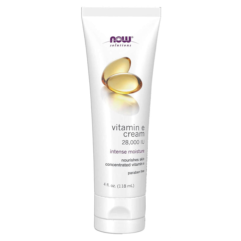 Soluções NOW, Creme de Vitamina E 28.000 UI, Hidratação Intensa, Vitamina E Concentrada, 4 onças