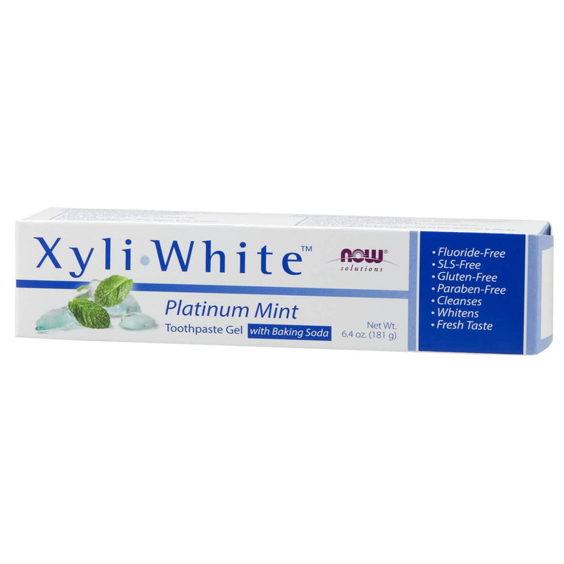 NOW Foods Xyliwhite铂金薄荷牙膏凝胶与小苏打6.4盎司