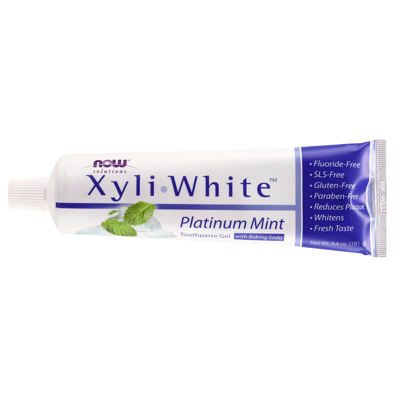 NOW Foods Xyliwhite铂金薄荷牙膏凝胶与小苏打6.4盎司