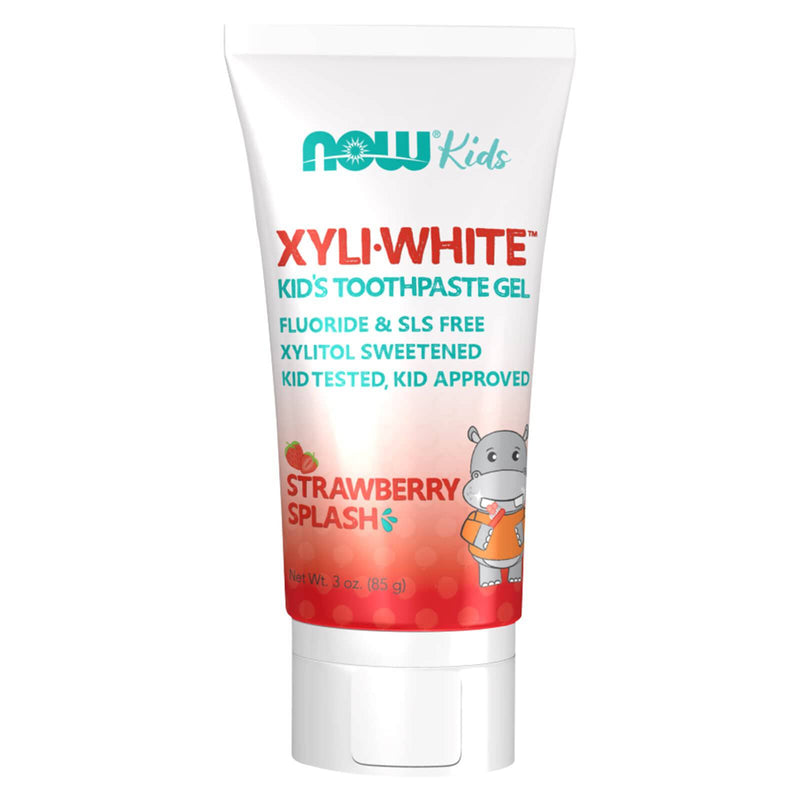 NOW Solutions, 어린이용 Xyliwhite™ 치약 젤, 딸기 스플래쉬 맛, 어린이용 승인! 3 oz, 포장은 상이할 수 있음