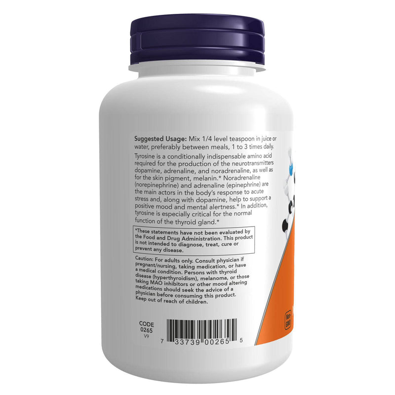 CLEARANCE! NOW Foods L-Tyrosine 4 oz Powder, BEST BY 12/2023