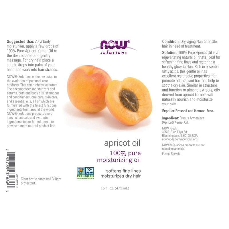 NOW Foods Apricot Kernel Oil 16 fl oz