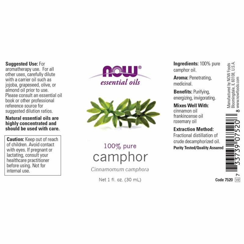 NOW Foods Camphor Oil 1 fl oz