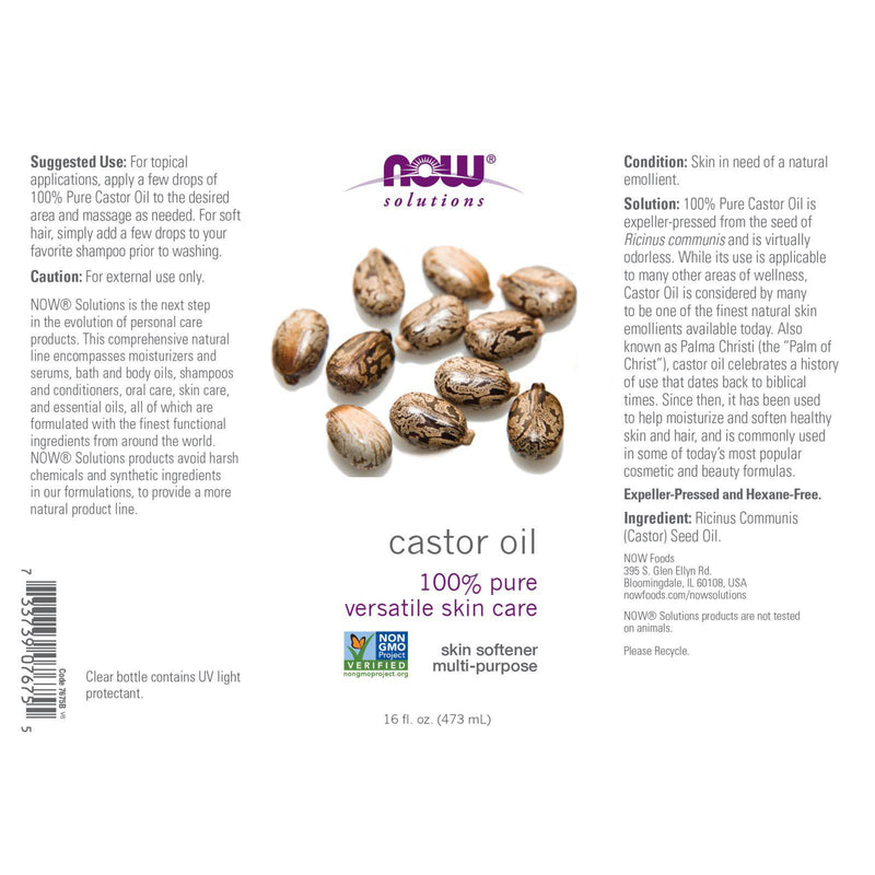 NOW Foods Castor Oil 16 fl oz