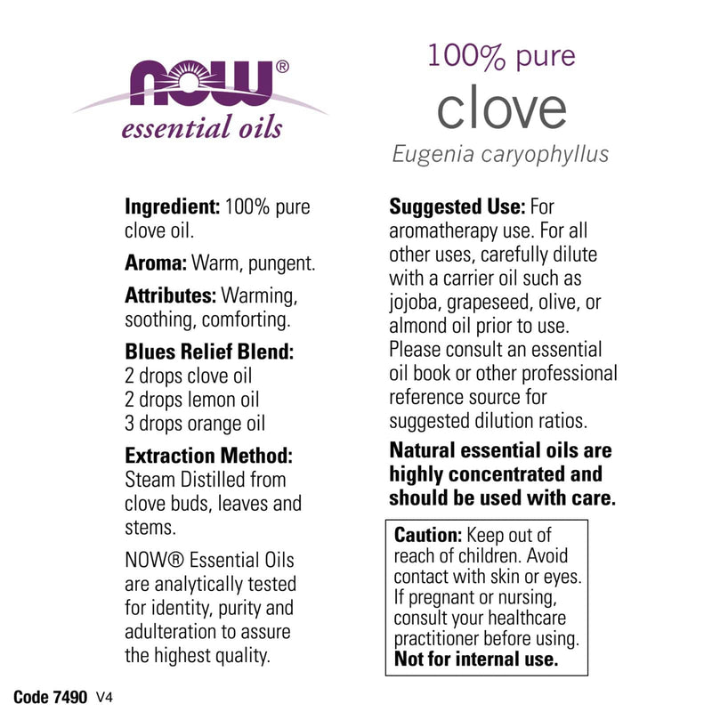 NOW Foods Clove Oil 2 fl oz