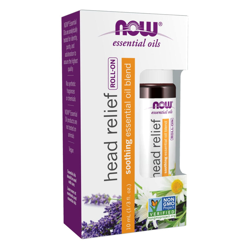 NOW Foods Head Relief Essential Oil Blend Roll-On 10 mL