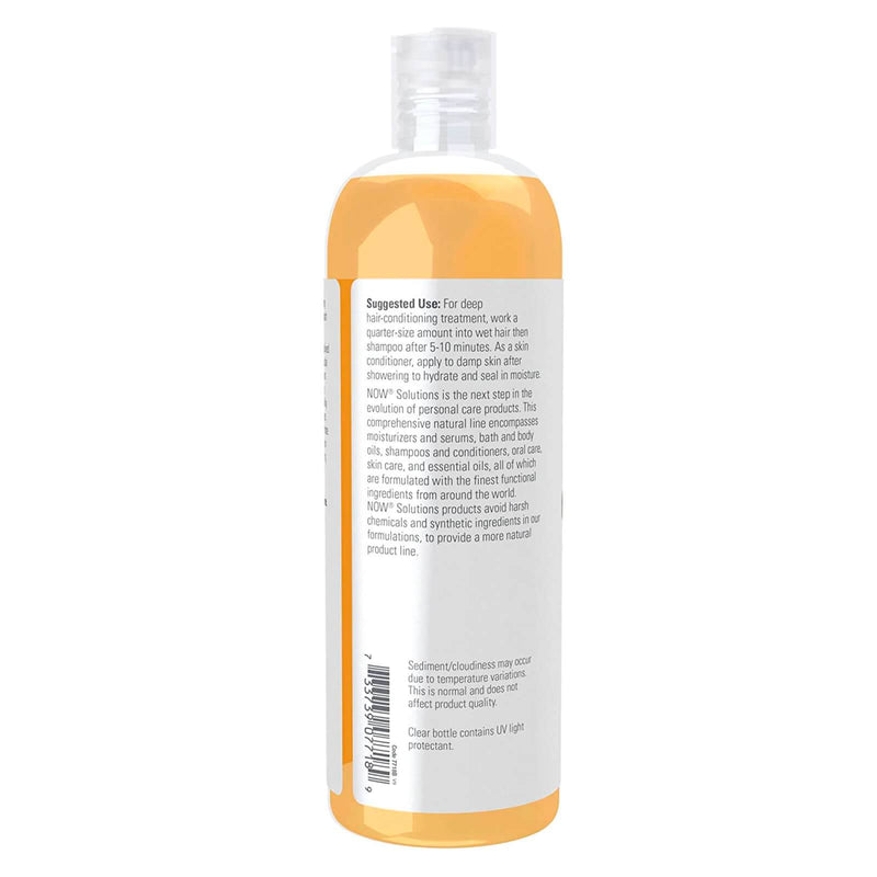 NOW Solutions, aceite de jojoba, 100 % puro hidratante, aceite multiusos para rostro, cabello y cuerpo, 16 onzas