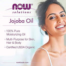 NOW Foods Jojoba Oil Organic 8 fl oz - DailyVita