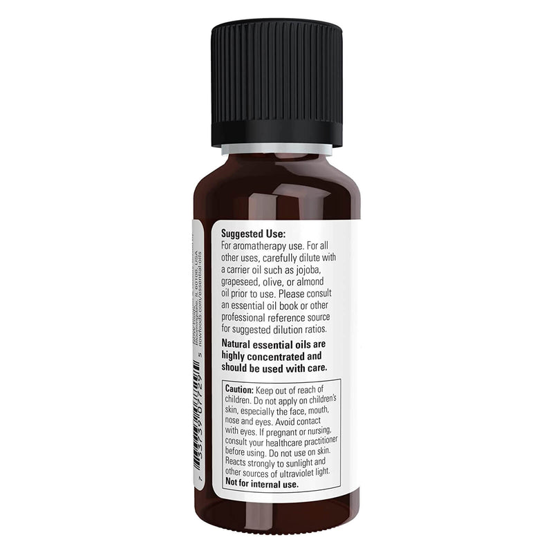 Aceites esenciales NOW, mezcla de aceite de limón y eucalipto, aroma de aromaterapia vigorizante, mezcla de aceite de limón puro y aceite de eucalipto puro, vegano, tapa resistente a los niños, 1 onza