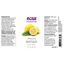 NOW Foods Lemon Oil 1 fl oz - DailyVita
