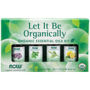 NOW Foods Let It Be Organically Organic Oils Kit - Lavender, Peppermint, Tea Tree, Lemon - DailyVita