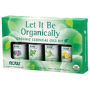 NOW Foods Let It Be Organically Organic Oils Kit - Lavender, Peppermint, Tea Tree, Lemon - DailyVita