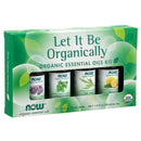 NOW Foods Let It Be Organically Organic Oils Kit - Lavender, Peppermint, Tea Tree, Lemon - DailyVita