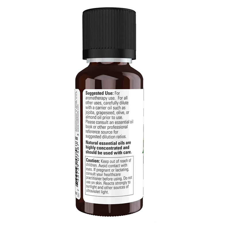 Aceites esenciales NOW, aceite de lima, aroma de aromaterapia cítrica, prensado en frío, 100 % puro, vegano, tapa resistente a los niños, 1 onza