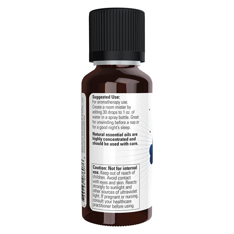 Aceites esenciales NOW, mezcla de aceite de sueño pacífico, aroma de aromaterapia relajante, mezcla de aceites esenciales puros, vegano, tapa resistente a los niños, 1 onza