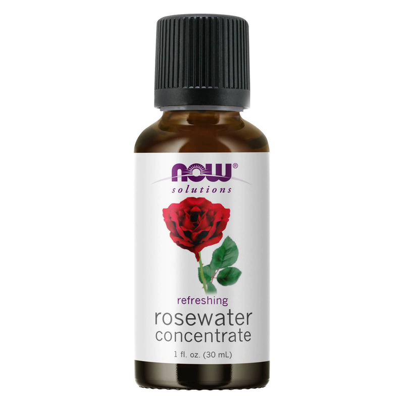 Soluções NOW, concentrado de água de rosas, refrescante, óleo multiuso, aroma de potpourri, 1 onça