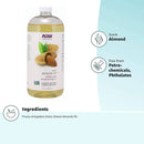 NOW Foods Sweet Almond Oil 32 fl oz - DailyVita