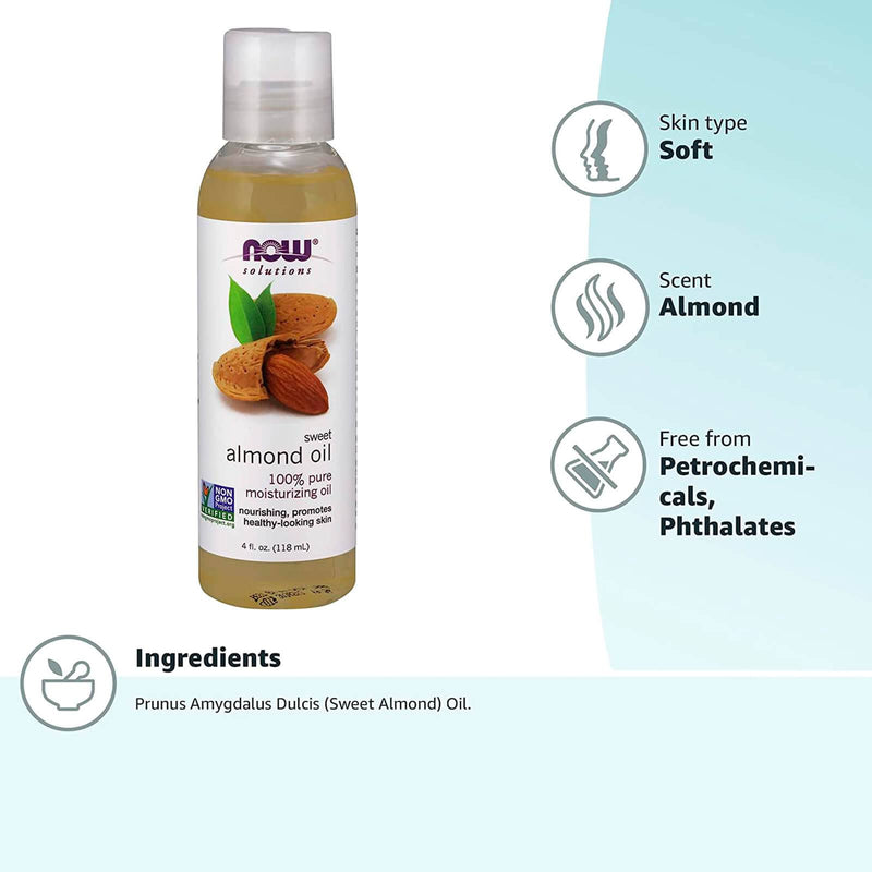 NOW Foods Sweet Almond Oil 4 fl oz