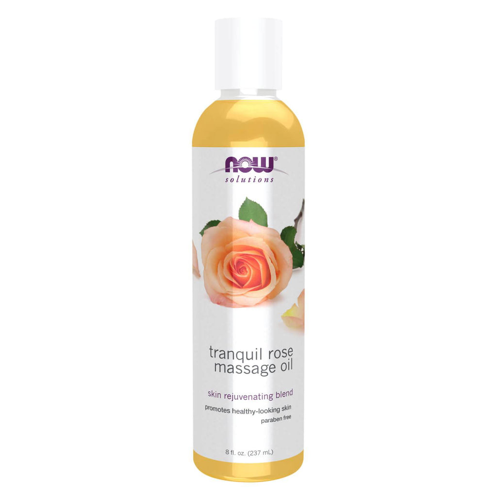 NOW Foods Tranquil Rose Massage Oil 8 fl oz - DailyVita