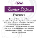 NOW Foods Ultrasonic Real Bamboo Essential Oil Diffuser - DailyVita