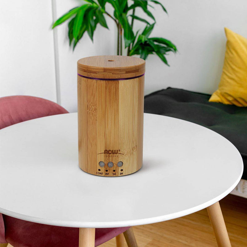 NOW Foods Ultrasonic Real Bamboo Essential Oil Diffuser