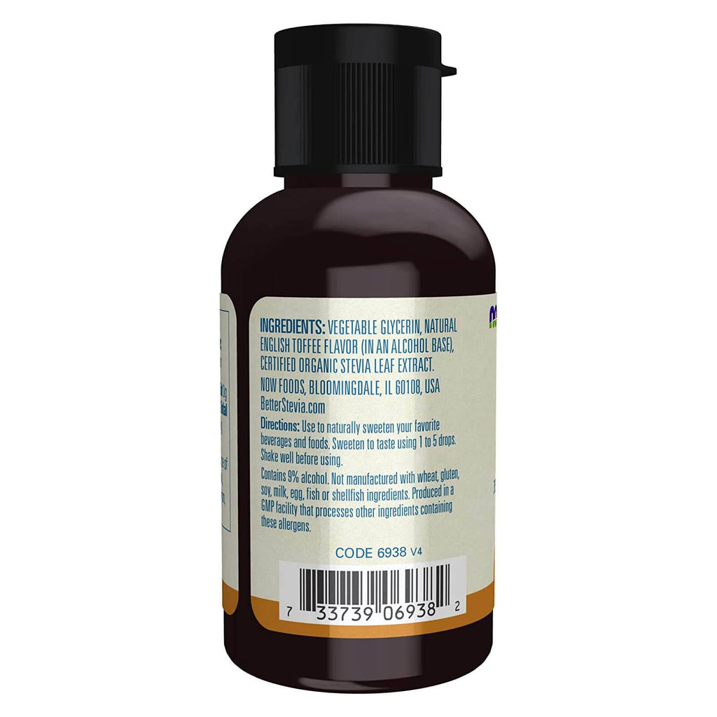 NOW Foods BetterStevia English Toffee 2 fl oz - DailyVita