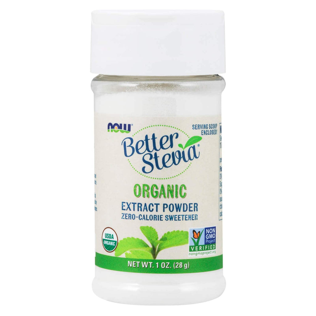 NOW Foods BetterStevia Extract Powder Organic 1 oz - DailyVita