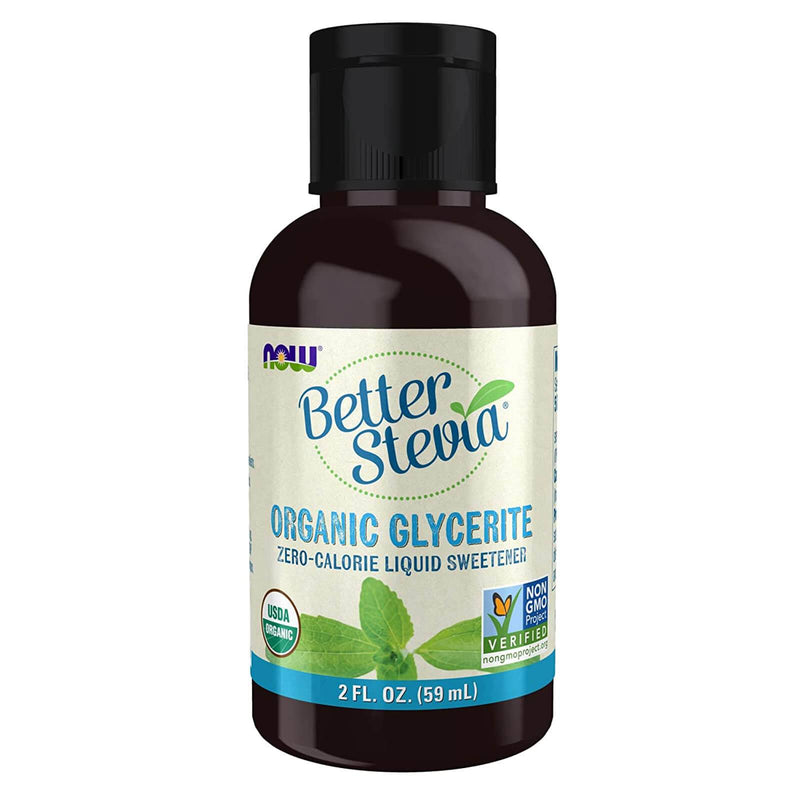 NOW Foods、Better Stevia Liquid、Glycerite、Zero-Calorie Liquid Sweetener、Low Glycemic Impact、Certified Non-GMO、2-Ounce