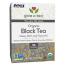 NOW Foods Black Tea Organic 24 Tea Bags - DailyVita