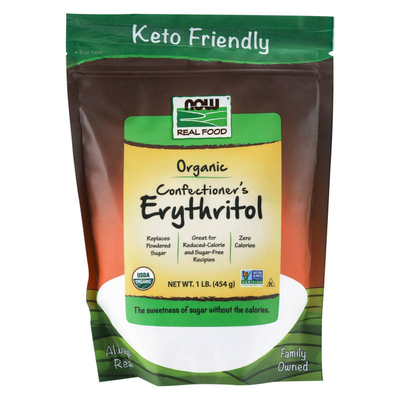 NOW Foods Confectioner's Erythritol Organic Powder 1 lb