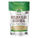 NOW Foods Golden Flax Seed Meal Organic 12 oz - DailyVita