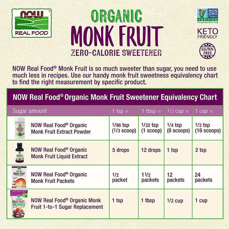 NOW Foods, Líquido de fruta de monje orgánico certificado, edulcorante líquido sin calorías, sin OMG, bajo impacto glucémico, 2 onzas