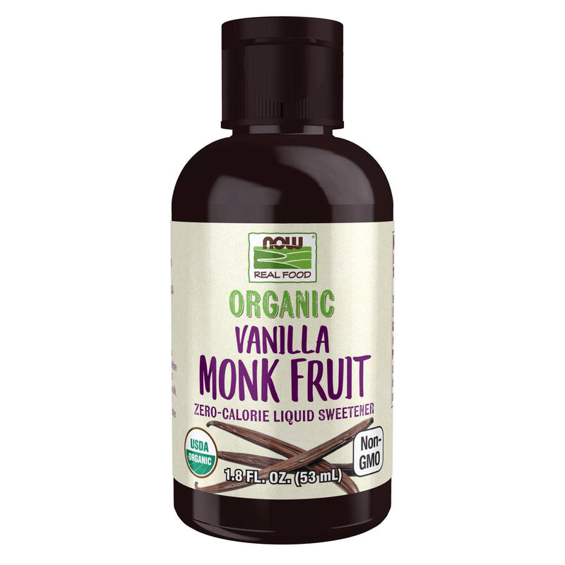 NOW Foods Monk Fruit Vanilla Liquid Organic 1.8 fl oz