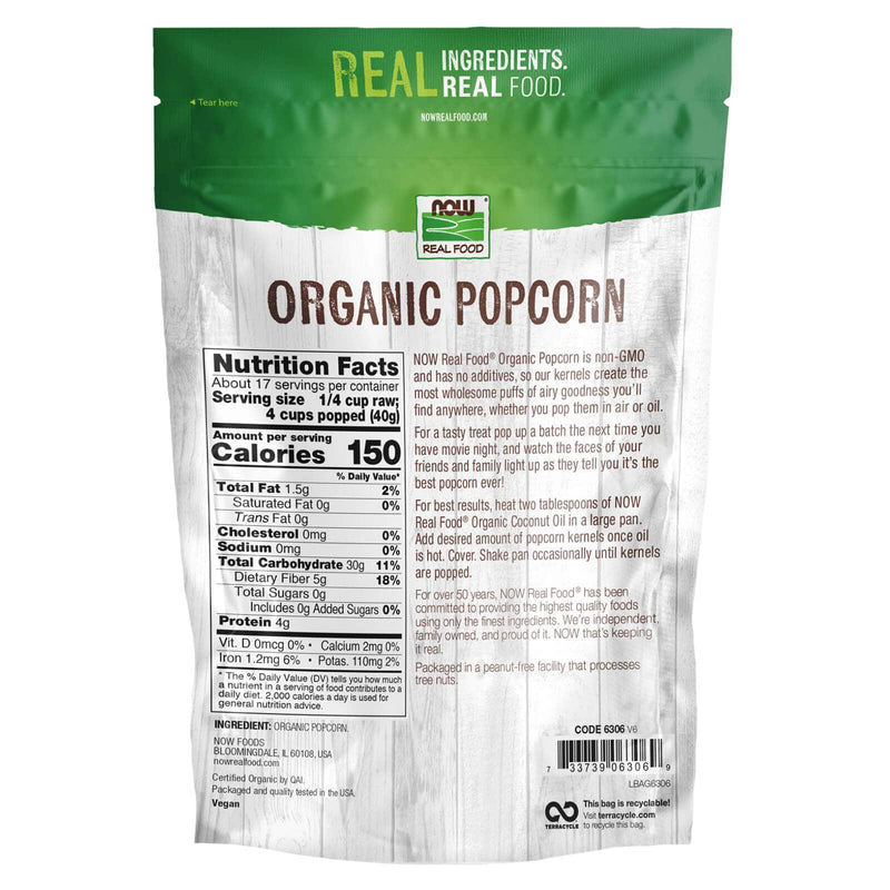 NOW Foods Popcorn Organic 24 oz