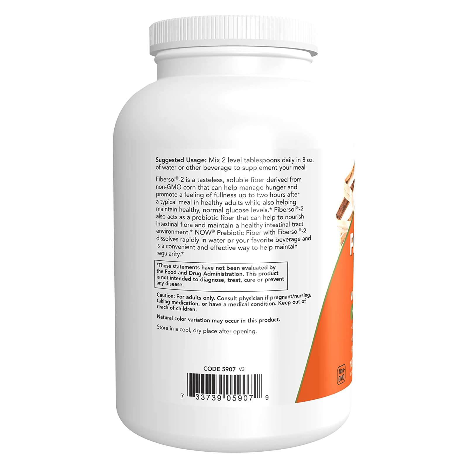 NOW Foods Prebiotic Fiber with Fibersol-2 Powder 12 oz | DailyVita