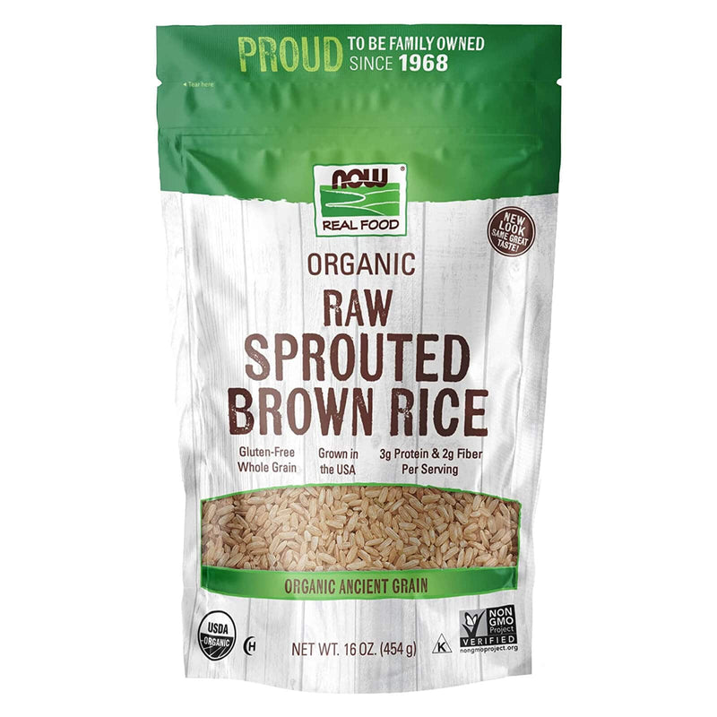 NOW Foods Sprouted Brown Rice Organic 16 oz