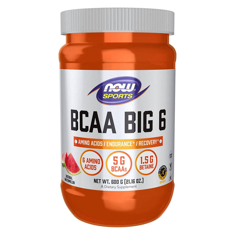 NOW Foods BCAA Big 6 Natural Watermelon Flavor 600 g