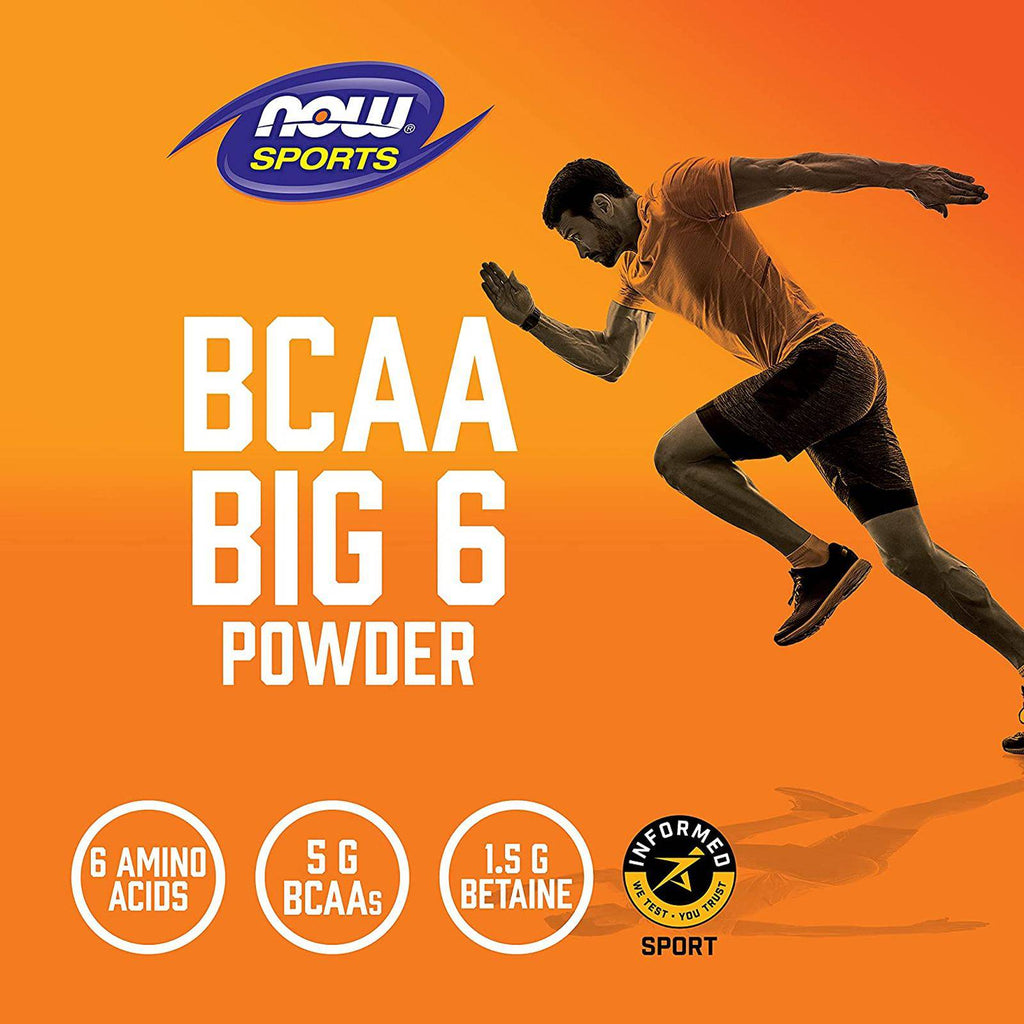 NOW Foods BCAA Big 6 Natural Watermelon Flavor 600 g - DailyVita