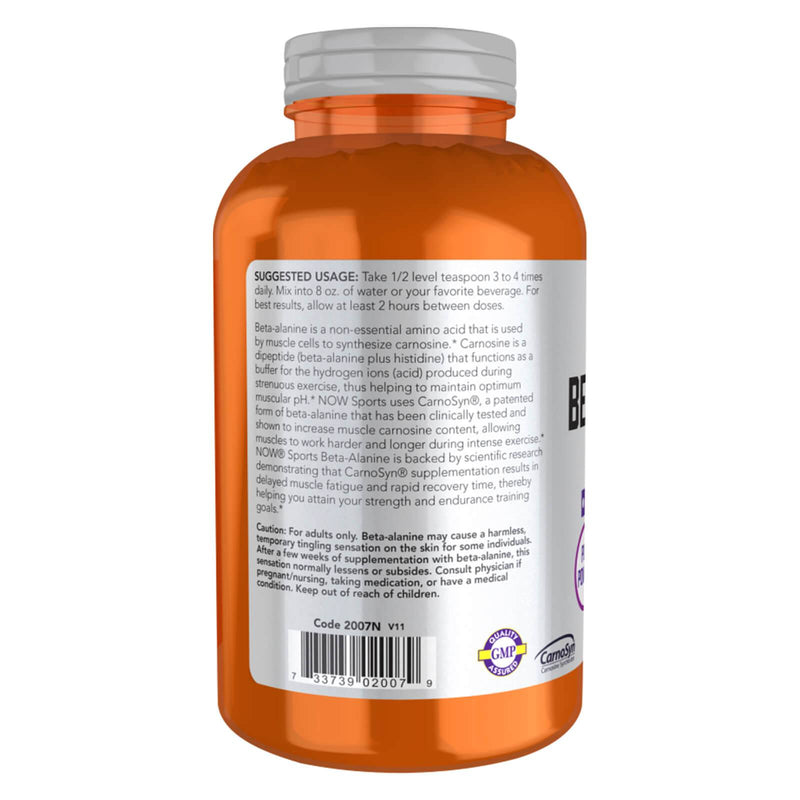 NOW Foods Beta-Alanine 500 g (17.6 oz)