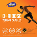 NOW Foods D-Ribose 750 mg 120 Veg Capsules - DailyVita