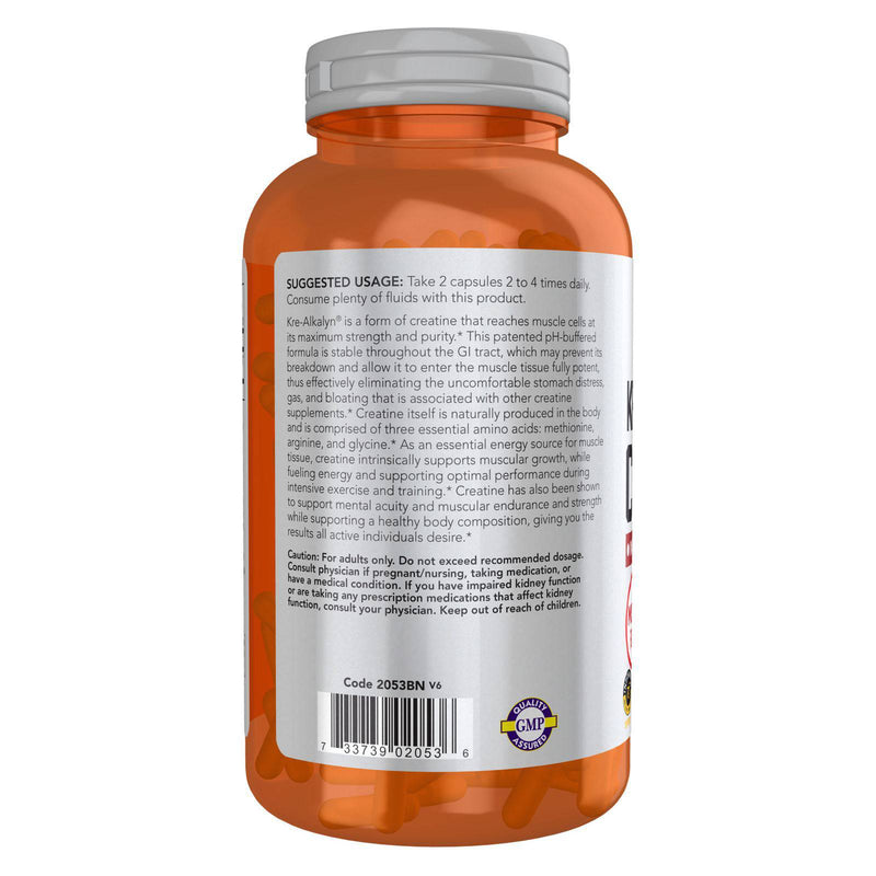 NOW Foods Kre-Alkalyn Creatine 240 Veg Capsules