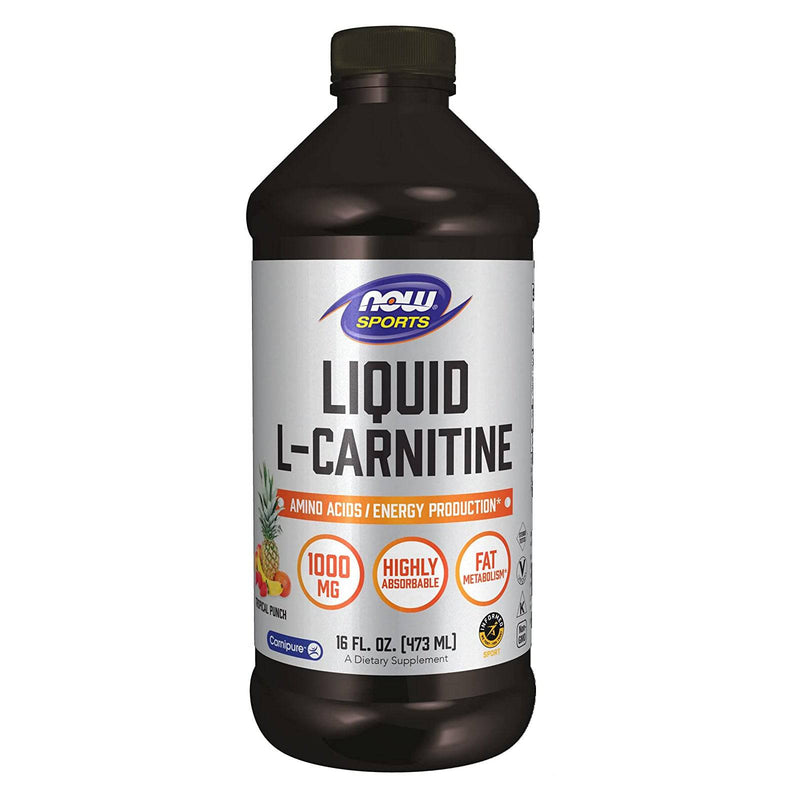 NOW Foods L-Carnitine Liquid 1000 mg Tropical Punch 16 fl oz