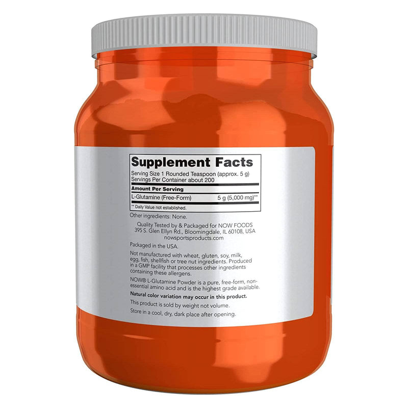 NOW Foods L-Glutamine Powder 1 kg (35.3 oz)