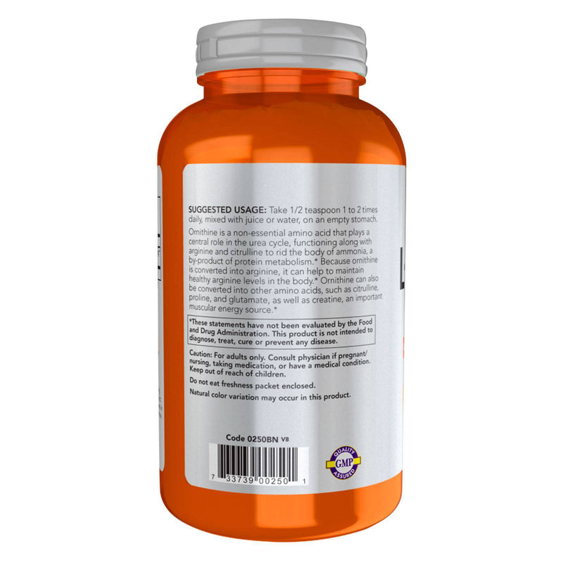 NOW Foods L- Ornithine 8 oz Powder