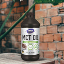 NOW Foods MCT Oil Chocolate Mocha 16 fl oz - DailyVita