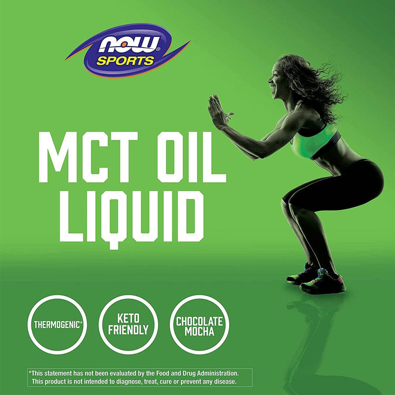 NOW Sports Nutrition, MCT(Medium-chain triglycerides) 오일, 초콜릿 모카, 16 oz   