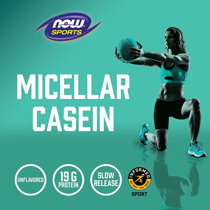 NOW Foods Micellar Casein Unflavored Powder 1.8 lbs.