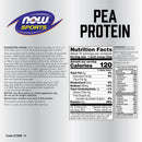 NOW Foods Pea Protein Pure Unflavored Powder 12 oz - DailyVita