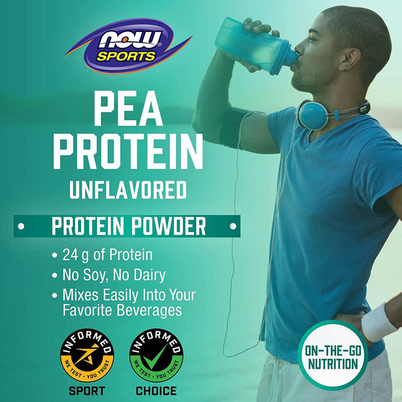 NOW Foods Pea Protein Pure Unflavored Powder 7 lbs.