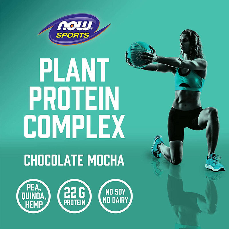 NOW Foods Plant Protein Complex Chocolate Mocha Powder 2 lbs.